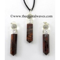 Red Tiger Eye Agate 2 Piece Pencil Pendant